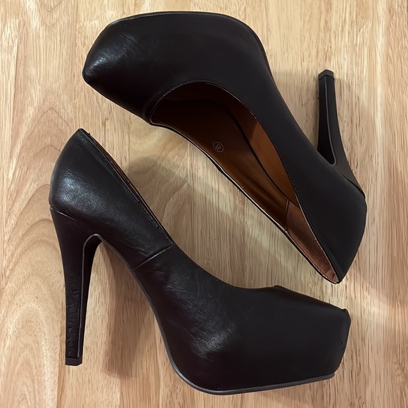 NWOB Miss Me Dark Brown “ORPHA-17” Platform Stiletto Heels - Picture 4 of 12